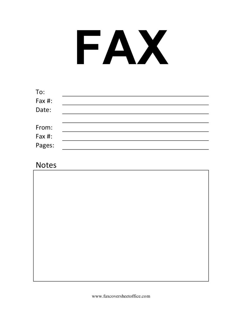 Free Simple Fax Cover Sheet