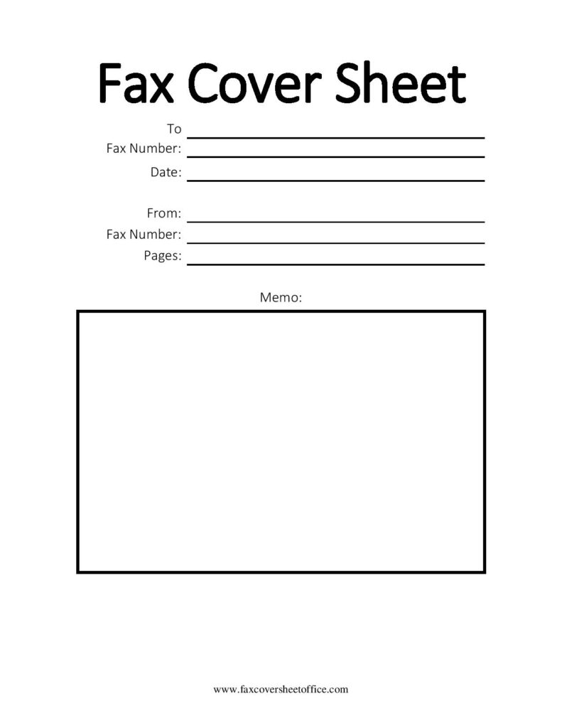 Handwriting Fax Cover Sheet Template