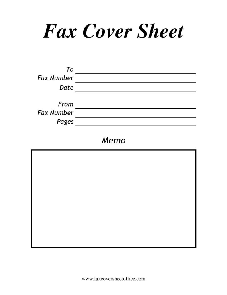 Professional Fax Cover Sheet PDF